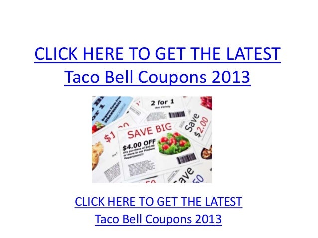 Taco Bell Discount coupons 2013 - Printable Taco Bell Coupon codes 2013 picture relating to Taco Bell Printable Coupons called Taco Bell Discount codes 2013 - Printable Taco Bell Discount coupons 2013